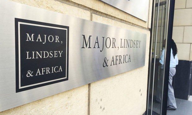 Major, Lindsey & Africa offices in Washington, D.C. Photo by Diego M. Radzinschi/THE NATIONAL LAW JOURNAL.
