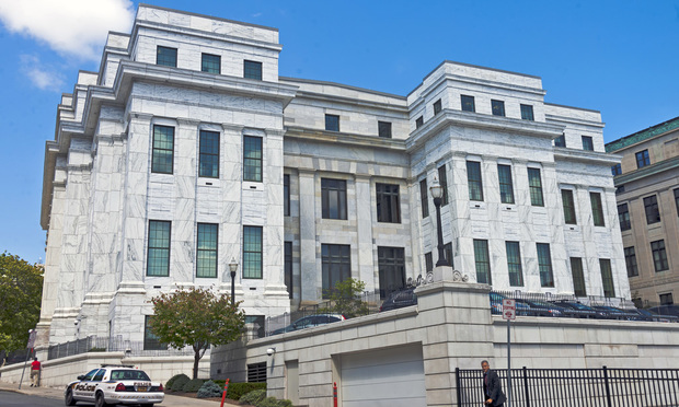 Rear of New York State Court of Appeals Building, Albany. Photo: Daniel Case via Wikimedia Commons