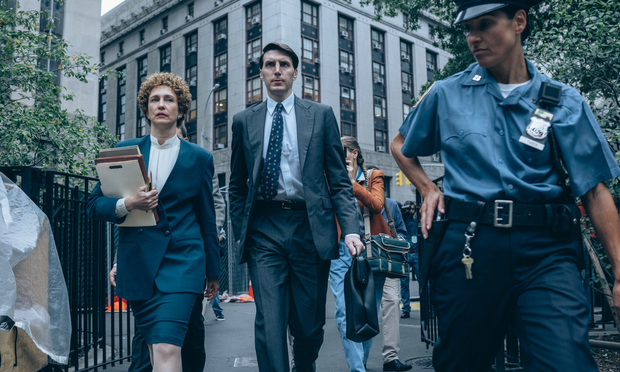 Vera Farmiga as Elizabeth Lederer, left, and Alex Breaux as Tim Clements in a scene from "When They See Us." (Atsushi Nishijima/Netflix via AP)