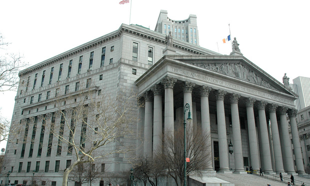 Manhattan Supreme Court at 60 Centre Street. NYLJ/Rick Kopstein