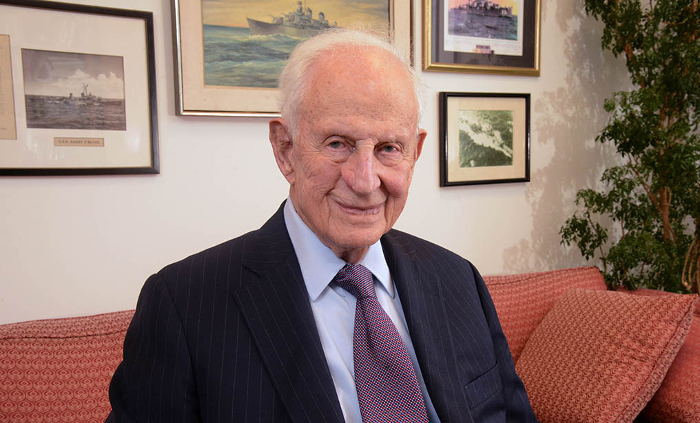 Robert M. Morgenthau in his office at Wachtell, Lipton, Rosen & Katz in 2013. 