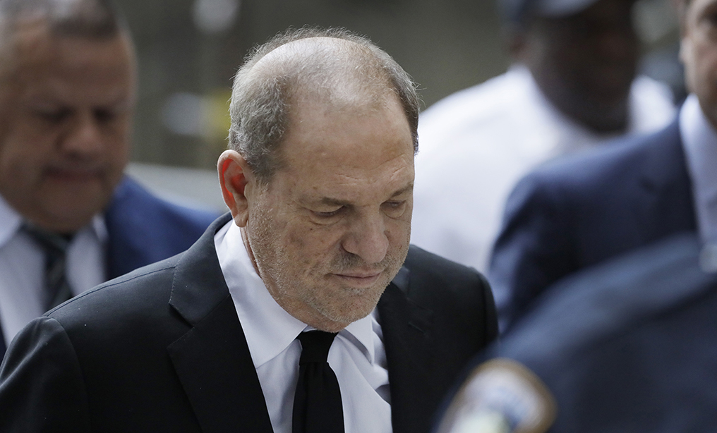 Harvey Weinstein arrives at court on Monday.