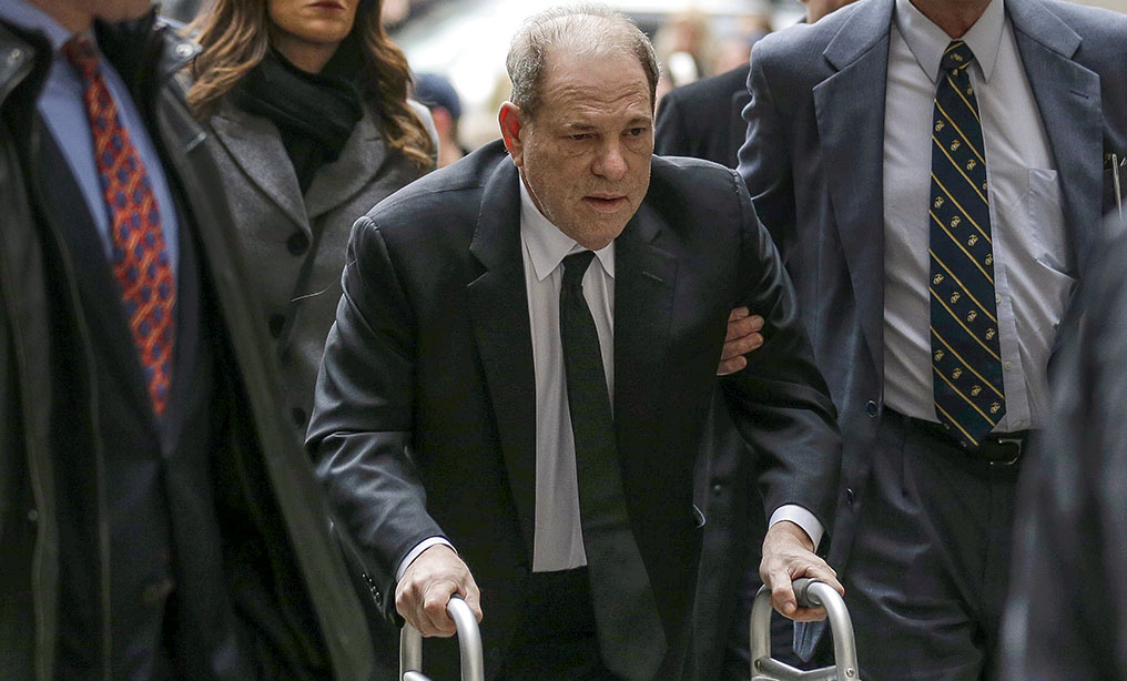 Harvey Weinstein arrives at Manhattan Supreme Court on Monday, Jan. 6. Photo: Seth Wenig/AP