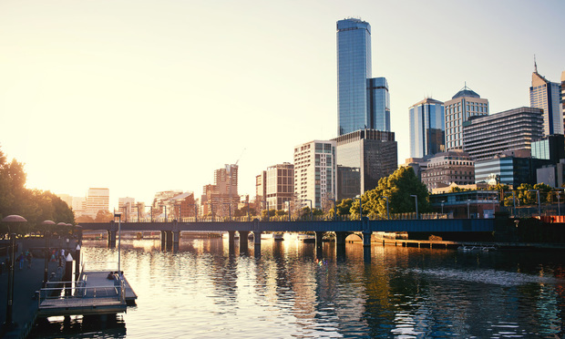 A view of the Yarra River, Melbourne, Victoria, Australia.