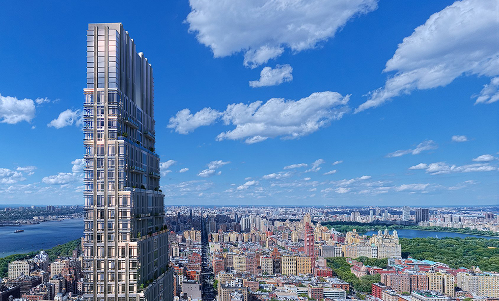 A nearly completed high rise at 200 Amsterdam Ave. may have to remove 20 floors or more following a decision from the State Supreme Court. Photo: Rendering courtesy of Binyan Studios
