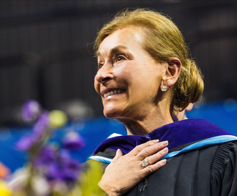 'Let No One Define You ' Judge Judy Sheindlin Addresses NYLS Graduates
