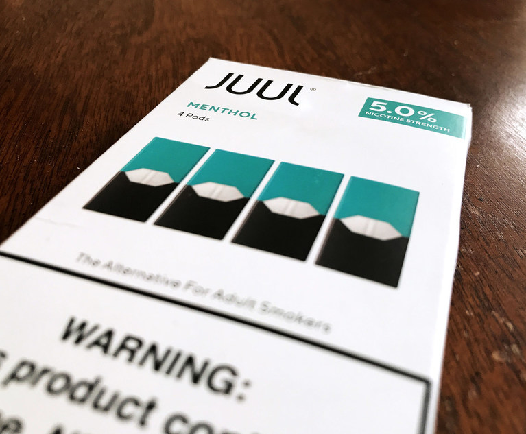 Calif NY Co Lead 462M Agreement Resolving Claims of Juul Fueling Youthful E Cig Use