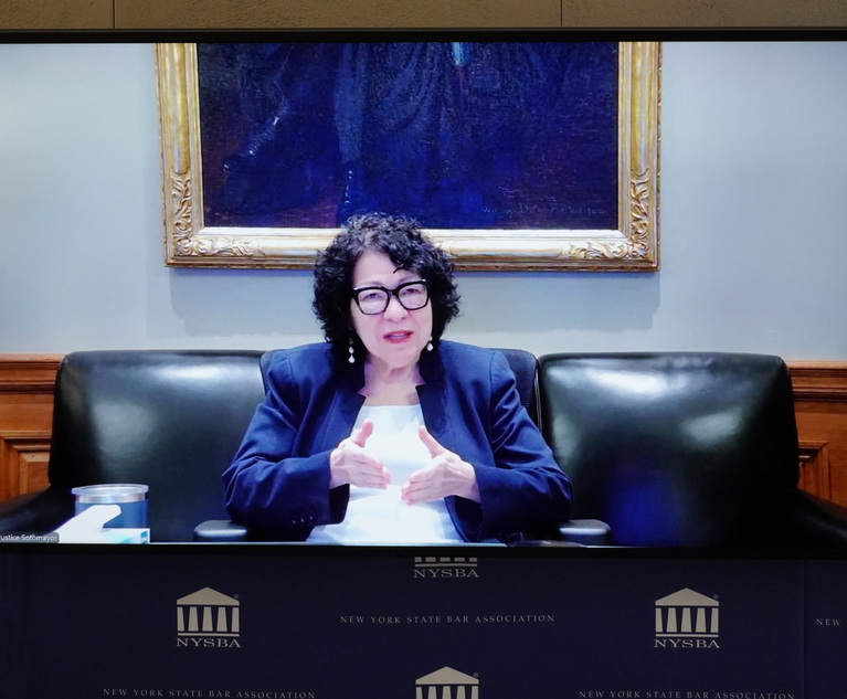Sotomayor Speaking With Civics Students Eyes AI's Impact on Law