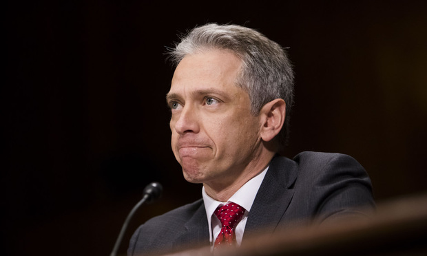 Andrei Iancu testifies during his confirmation hearing before the Senate Judiciary Committee to be Under Secretary of Commerce for Intellectual Property and Director of the U.S. Patent and Trademark Office, on Nov. 29, 2017.