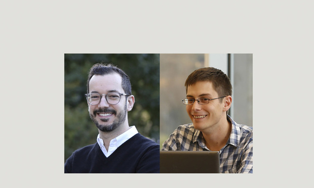 Andrew Burt (left), managing partner at BNH.AI, and Patrick Hall, principal scientist at BNH.AI. (Courtesy photos)