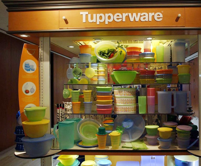 Ailing Tupperware Rehires Legal Chief After Replacing CEO