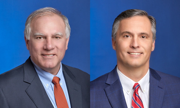 Left to right: George Jepsen and Perry Zinn Rowthorn, new Shipman & Goodwin partners.
