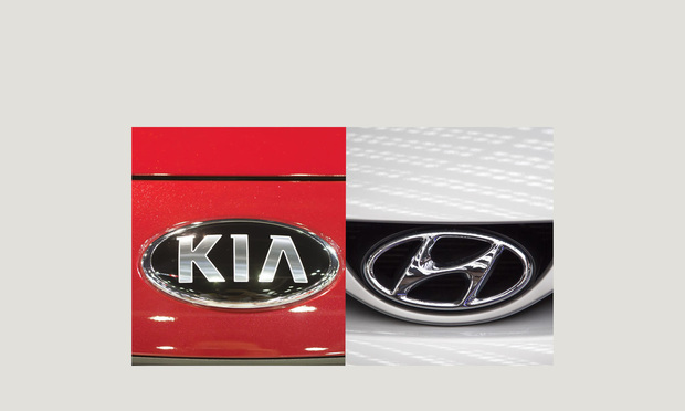 Kia and Hyundai logos.