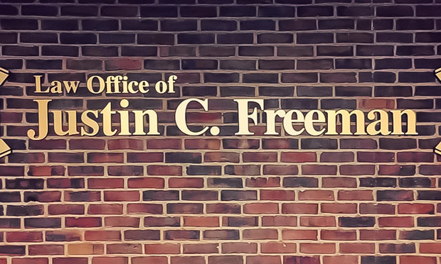 Law offices of Connecticut Attorney Justin Freeman.