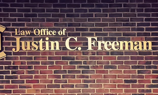 Justin Freeman's former law offices.