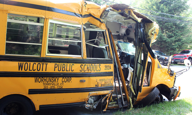 Gabriel Goncalves suffered two skull fractures following this accident in which his school bus crashed into a tree in Wolcott in June 2015. A jury recently awarded him $23,050,000.