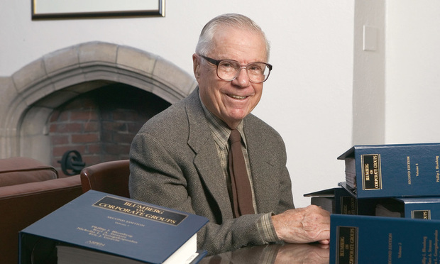 He Lived to Be 101: Phillip Blumberg Helped Transform UConn School of Law