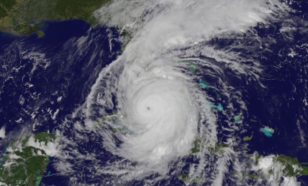 Satellite image of Hurricane Irma over Florida.