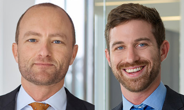 Allen Pegg, left, and Zachary Lipshultz, right, of Hogan Lovells in Miami.