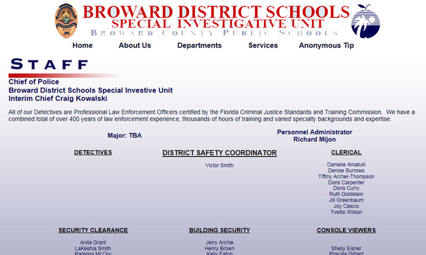 Broward schools' website screenshot/courtesy photo