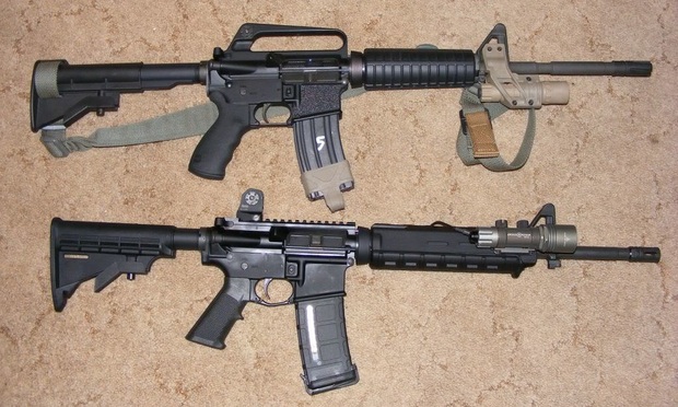 AR-15 rifles manufactured by Bushmaster Firearms/courtesy photo