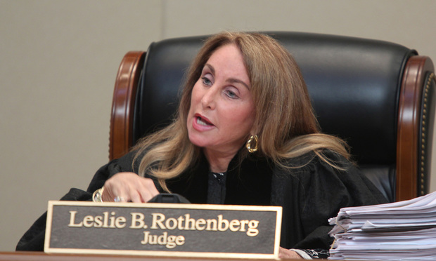 3rd DCA Chief Judge Leslie Rothenberg Will Join Ferraro Law Firm