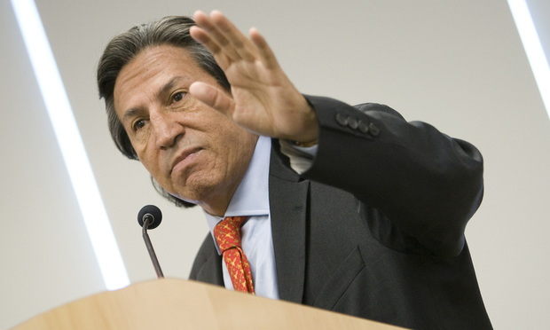 Alejandro Toledo, former president of Peru. Photo by Diego M. Radzinschi/ALM