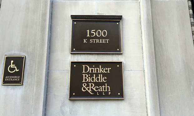 Drinker Biddle & Reath Washington, D.C. offices. Photo by Diego M. Radzinschi/ALM