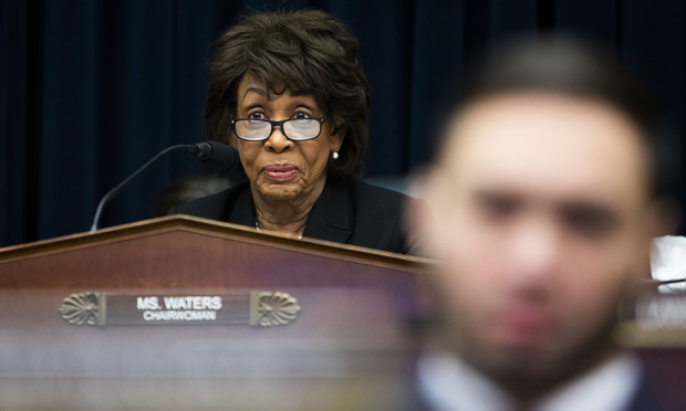 U.S. Rep Maxine Waters. Photo: Diego M. Radzinschi/ALM