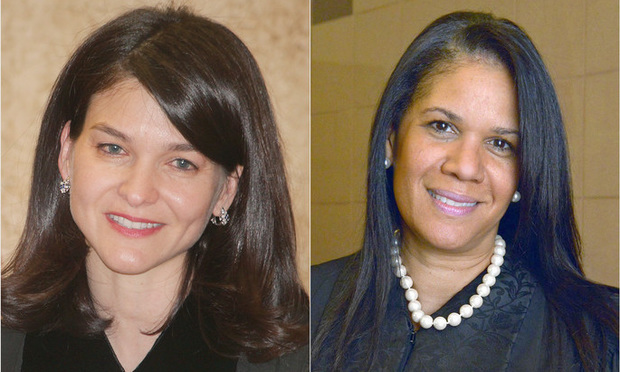 L-R Judge Michelle Barakat and Tanya Brinkley. Courtesy photos.