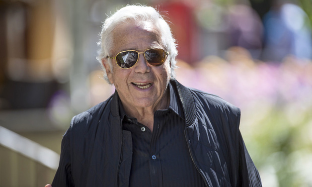 Robert Kraft, chairman and chief executive officer of New England Patriots. Photo by David Paul Morris/Bloomberg.