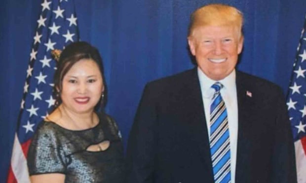 Li Yang, the founder and onetime owner of a spa that has been implicated in a human-trafficking ring, and President Donald J. Trump.