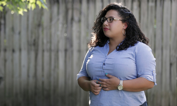 When Stephanie Loraine Pineiro was 17 years old she was pregnant and wanted to have an abortion without her parents' permission. She now works as a social worker and advocates for reproductive rights in Orlando. (AP Photo/John Raoux)