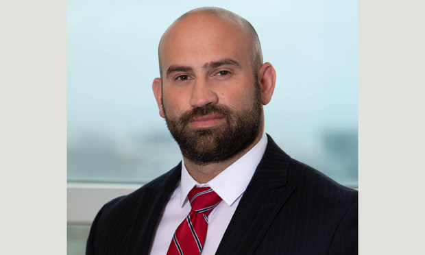 Justin Guido, associate with Shutts & Bowen in Miami.