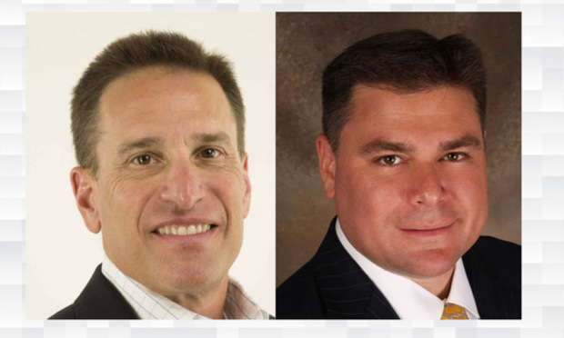 Craig Romer, principal, left, and Chris Romer, director, right, of Dockerty Romer & Co., a Delray Beach-based commercial real estate mortgage banking firm.
