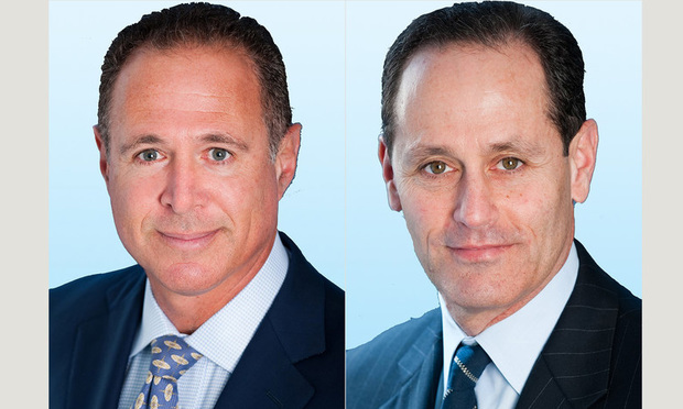 L-R Alan Esquenazi and Warren Weiser both are partners with CREC Capital. 