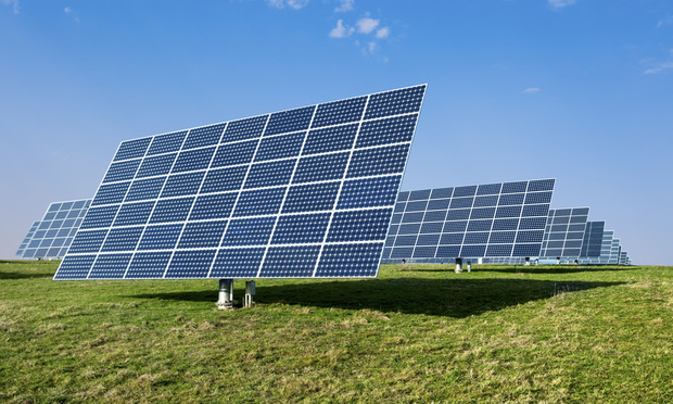 Solar panels on a field. Courtesy photo.