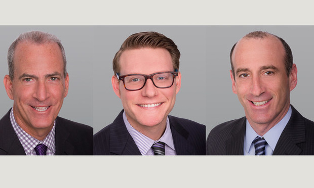 Mark Gilbert, Mitchell Halpern, and Adam Feinstein of Cushman & Wakefield.