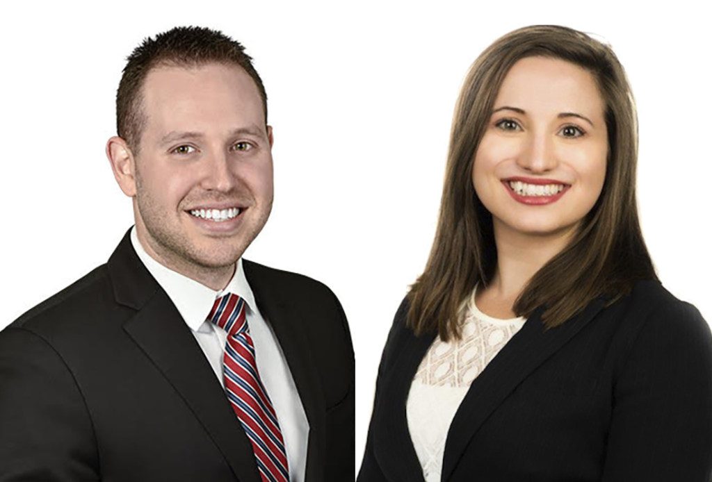 Zebersky Payne Shaw Lewenz partner Jordan Shaw, left, and firm associate Kimberly A. Slaven, right. Courtesy photos