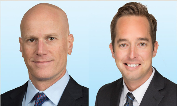 Colliers International South Florida office and industrial services executive managing director Jonathan Kingsley, left, and director Ryan Goggins, both based in Fort Lauderdale. Courtesy photos.