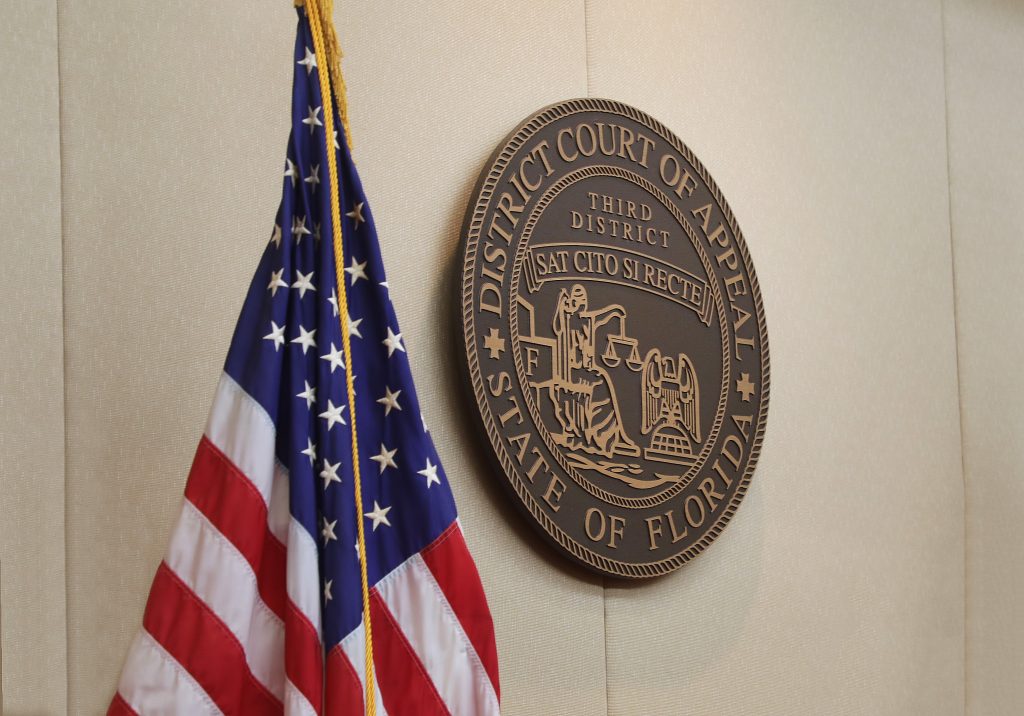 08/16/19- Miami-Seal of the Third District Court of Appeal. J. Albert Diaz/ALM