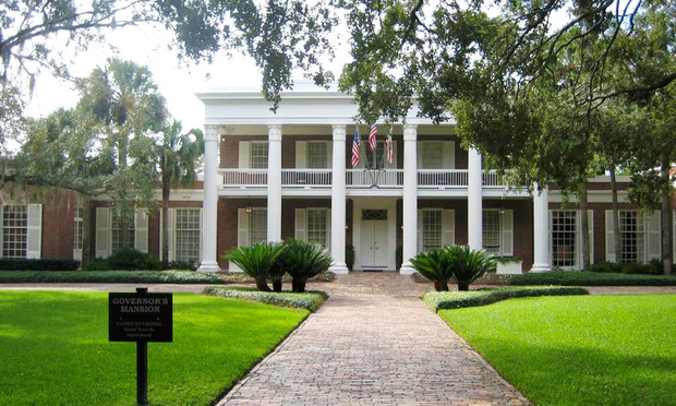 Florida governor's mansion in Tallahassee. Photo by Tim Ross via Wikimedia Commons.