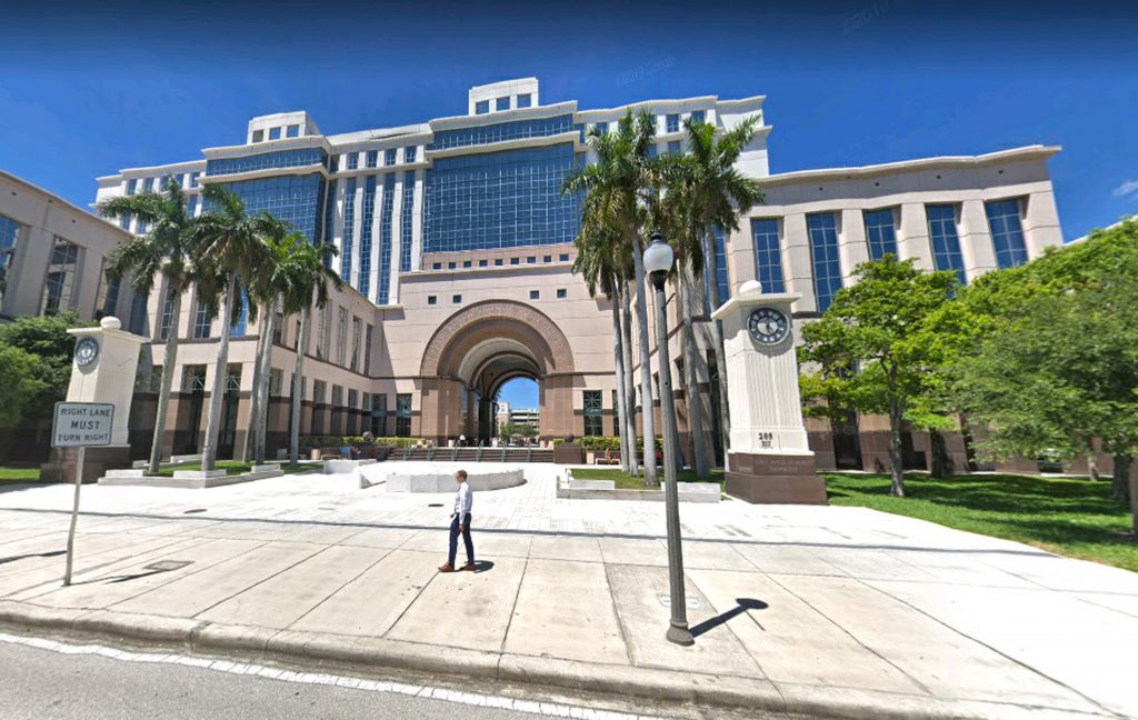 West Palm Beach Courthouse at 205 N Dixie Hwy, West Palm Beach, FL 33401. Photo: Google