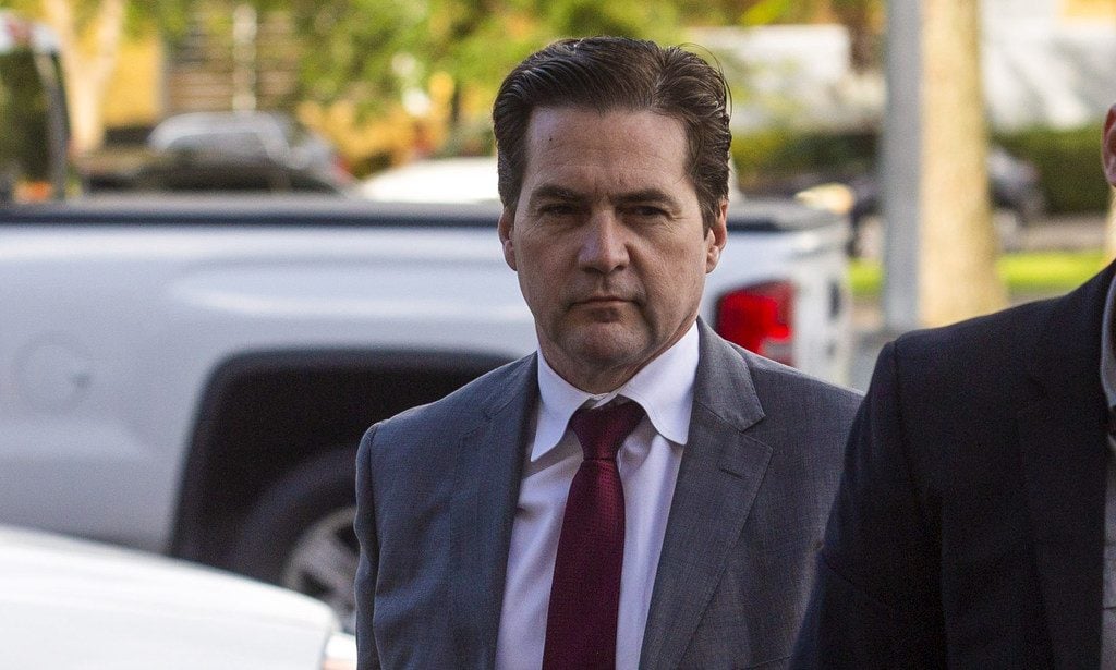 Craig Wright, self declared inventor of Bitcoin, left, arrives at federal court in West Palm Beach, Florida, U.S., on Friday, June 28, 2019. Photo: Saul Martinez/Bloomberg