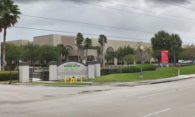 Countyline Business Center at 3701 Flamingo Road in Miramar.