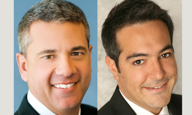 Christian Lee, left, and Jose Lobon, right, of CBRE/courtesy photos