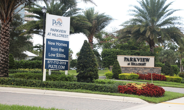 Entrance to Parkview at Hillcrest new homes community and sale center.