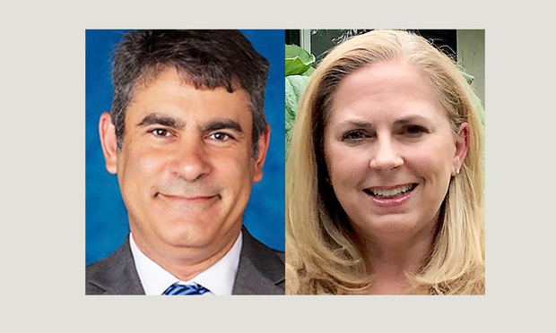 Fridman Fels & Soto co-founder Adam Fels and Lynn Kirkpatrick, U.S. Attorney’s Office, Miami Fl.