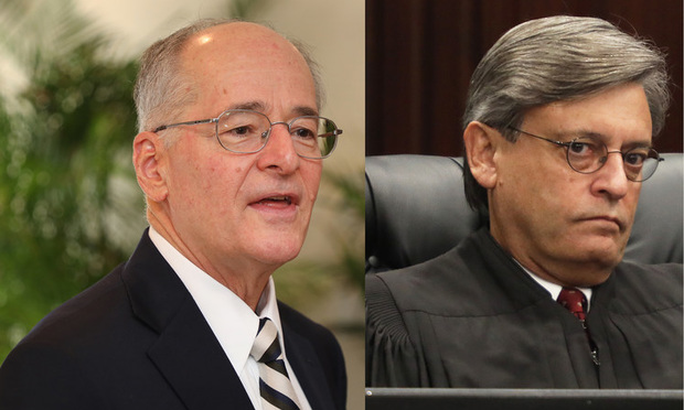 Justice Charles T. Canady(left) and Justice Jorge Labarga(right).