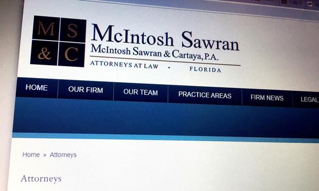 Insurance Defense Firm McIntosh Sawran Merges Into Segal McCambridge